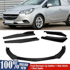 Front Bumper Lip Splitter+Side Skirt+Rear Spats For Vauxhall Corsa Astra D E VXR