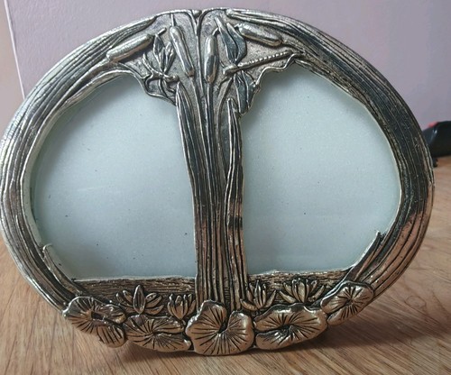Silver scene double photograph - double,