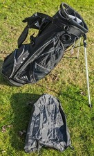 Adidas Black/White Premium Lightweight Stand Bag with Raincover 
