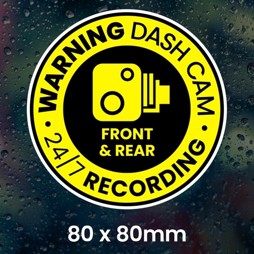 Dash cam car - dash, sticker