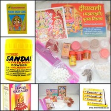 Diwali Puja Kit Hindu pooja essentials temple Deepawali worship accessories 