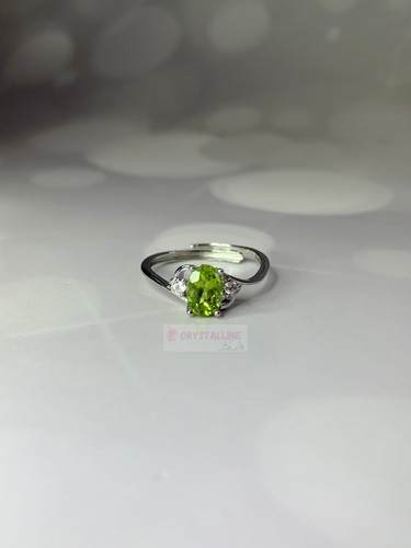 925 silver peridot - silver,