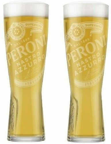 Peroni pint glasses - 2, 20oz