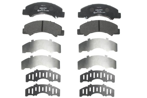 Brake pads set front - pads, rear