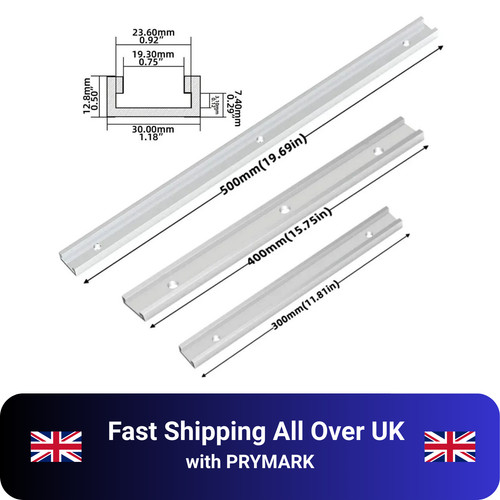 300 400 500mm slot track - 300/400/500mm, t-track