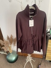 Zara Contrast Fabric Peplum