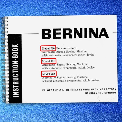 Bernina 730 record 731 - bernina,