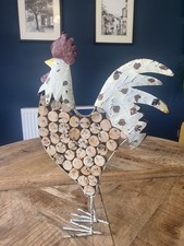Vintage French Handmade Rooster Decor - (VGC)