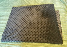 Black Spotted Minky Fabric