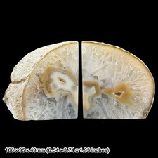 Quartz Agate Book End Pair