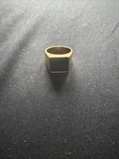 Square Onyx Ring (US Size 8/P)