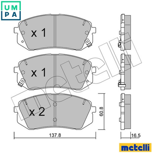 Brake pad set disc - brake,