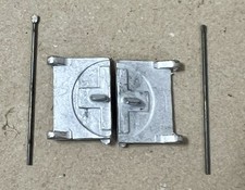 Dinky 626 Military Ambulance - Reproduction Pair Of Rear Doors & Door Pins