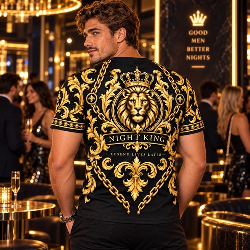 Men night king lion - night,