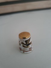 Beautiful Cloisonne Thimble Depicting Birds