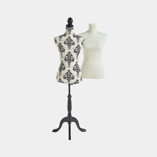White damask mannequin - white, &