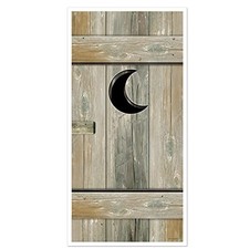 Outhouse door cover party - outhouse,