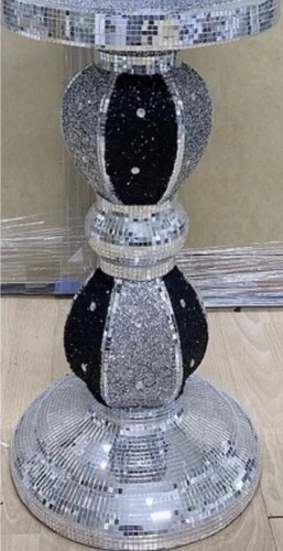Mirrored mosaic vase - mirrored,