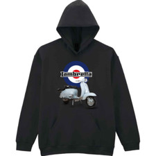 Mens/Womens Lambretta Logo Classic Pull Over Sweatshirt Hooded Hoodie
