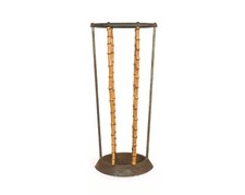 An Edwardian Cast Iron and Bamboo Umbrella or Stick Stand