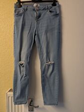 Peacocks 365Jeans Size 14 Ankle Grazers Ripped Design