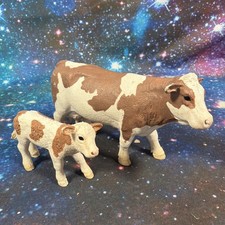 Schleich SIMMENTAL Cow & Baby