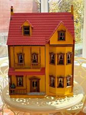 Wooden dolls house including - wooden,