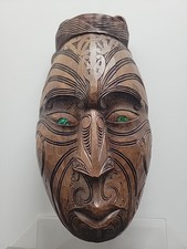 Hand Carved Wood + Abalone