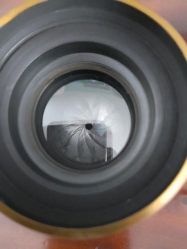 Antique brass lens 210mm - lens, f:8