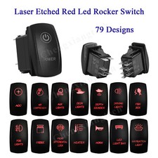 Red Backlight Rocker Switch