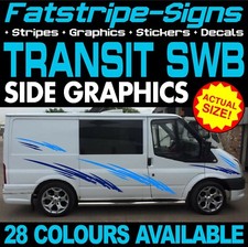to fit FORD TRANSIT SWB GRAPHICS STICKERS STRIPES DECALS DAY VAN CAMPER MK6 MK7