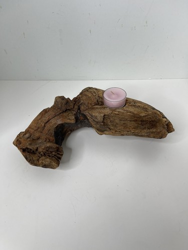 Driftwood rustic candle holder - rustic,