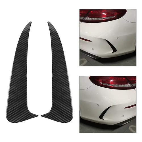 Carbon fibre style rear bumper - carbon,