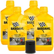 Oil Change 100% Synt Bardahl XT4-S C60 10W40 + Filter Honda CB 1000 Big 1997