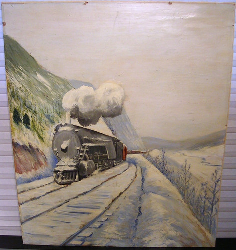 Vtg original oil painting - oil,
