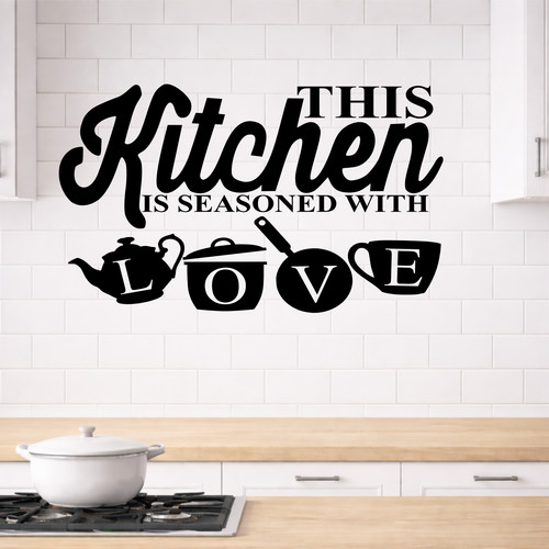 Kitchen seasoned with love - seasoned,