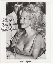 Greta Thyssen Signed 8 x 10