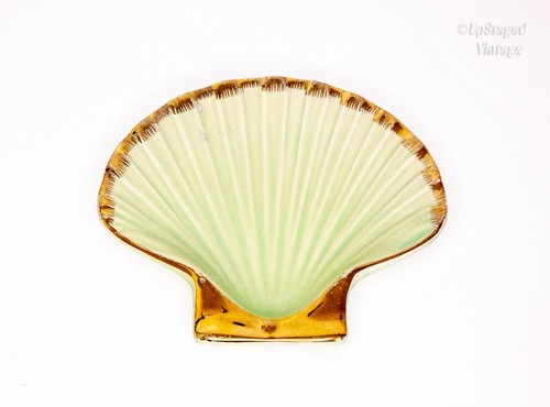 Ceramic scallop shell dish - ceramic,