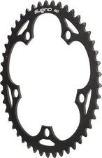 Sugino 48t x 130mm 1/2"x 1/8" 5-Bolt Chainring Black