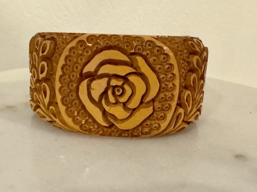 Vintage carved butterscotch - vintage,