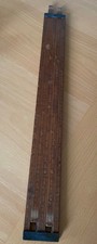 Antique J. Long,  Flat, Open Faced Alcohol Slide Rule Gauge Boxwood Brass 47 cm 