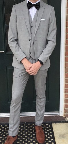Piece man suit - piece, grey