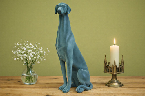 Elegant greyhound figurine - elegant,