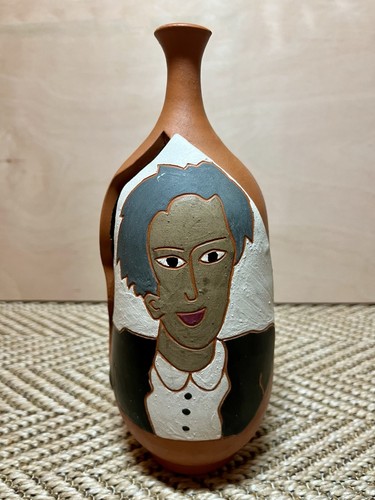 Vintage painted stylish man - painted,