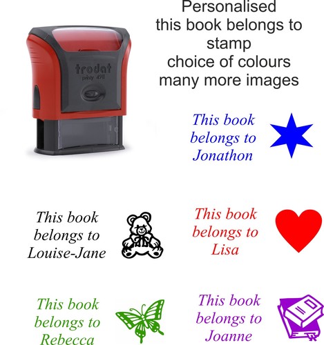 Personalised name rubber stamp - personalised,