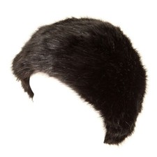 NEW LADIES BLACK FAUX FUR COSSACK HAT