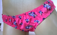 Pink Rose Silky Buttery Liquid Satin Feel Brief Panties Knickers 12 M  US 7