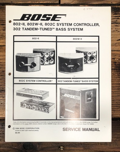 Bose model 802 - bose, 802c