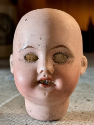 1890 bisque doll head - bisque, doll’s