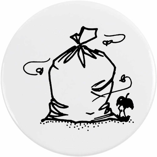 Bin bag rubbish button - of,